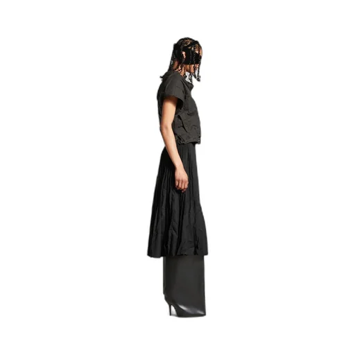 Creased Pleated Skirt