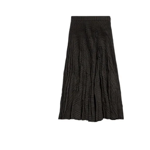 Creased Pleated Skirt
