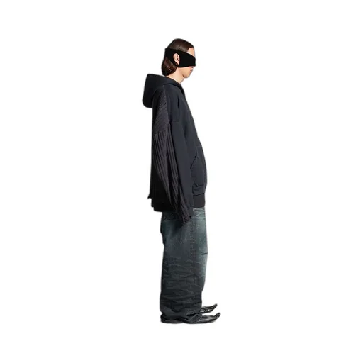 Patched Zip-Up Hoodie