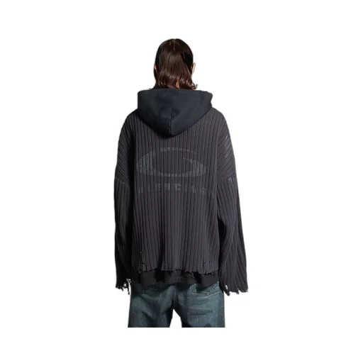 Patched Zip-Up Hoodie