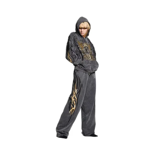 Tacky Gold Zip-Up Hoodie Regular Fit