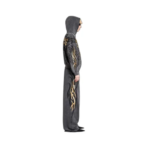 Tacky Gold Zip-Up Hoodie Regular Fit