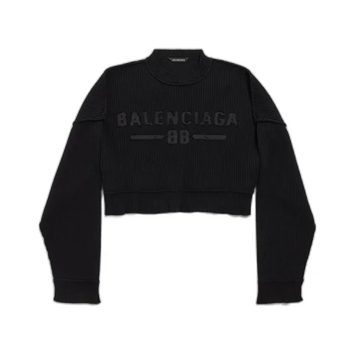 Cropped Crewneck Sweater
