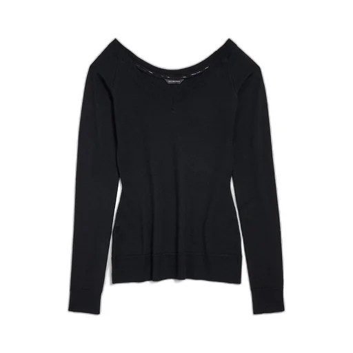 Off Shoulder V-Neck Sweater