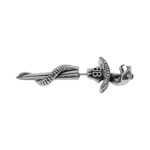 Goth Snake Earring