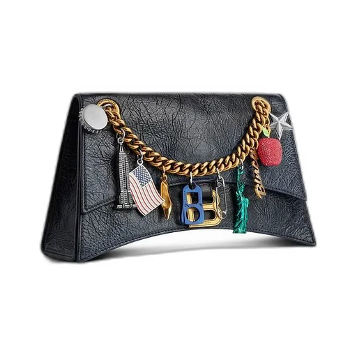 Crush Small Chain Bag Dirty Effect With Ny Souvenirs Charms