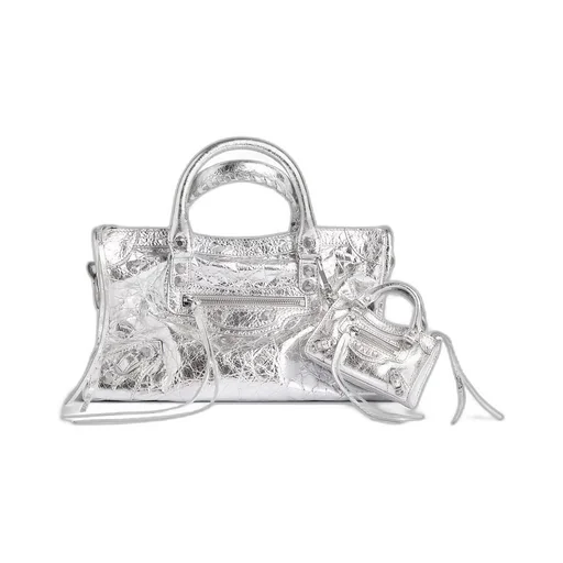 Le City Micro Bag Charm Metallized