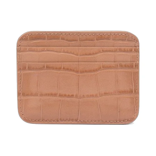 Cash Card Holder Crocodile Embossed