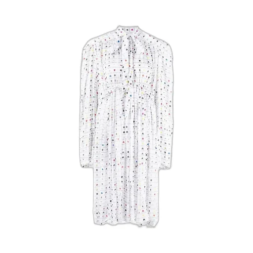 Allover Printing Scarf Dress