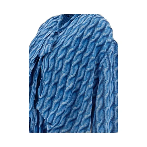 Allover Pattern Draping Long Dress