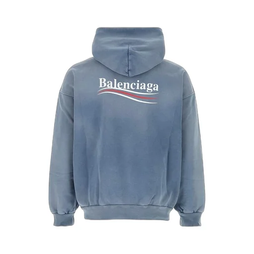 Political Wave Logo Cotton Hoodie