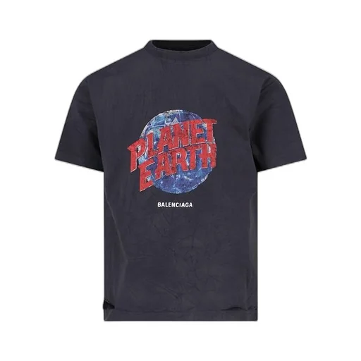 Planet Earth Logo Half Sleeve T-Shirt