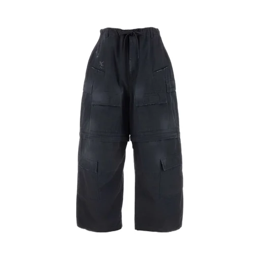 Patch Pocket Drawstring Cargo Pants