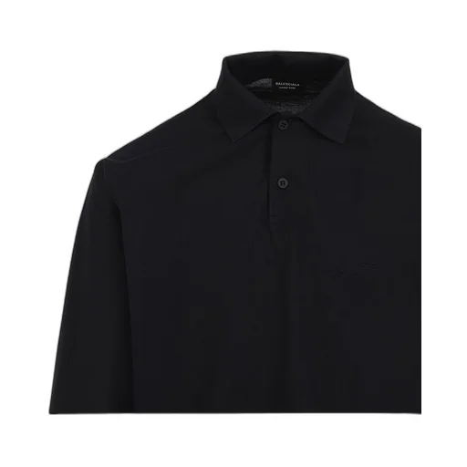 Long Sleeve Cotton Polo Shirt