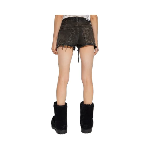 Distressed Washing Cotton Denim Shorts