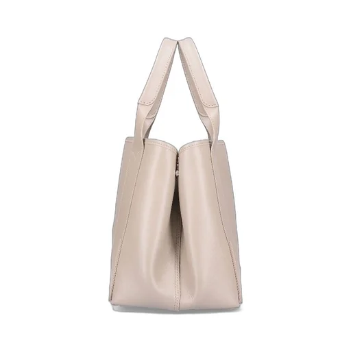 Navy Cabas Logo Tote Bag