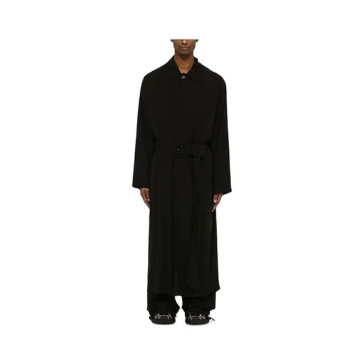 Black Belt Trench Coat