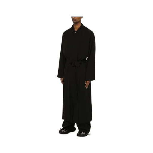 Black Belt Trench Coat