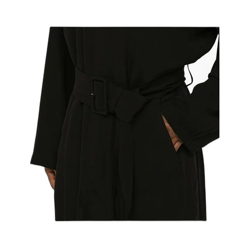Black Belt Trench Coat
