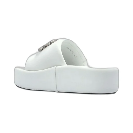Rise Leather Platform Slide
