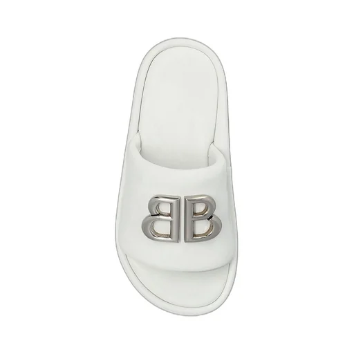 Rise Leather Platform Slide