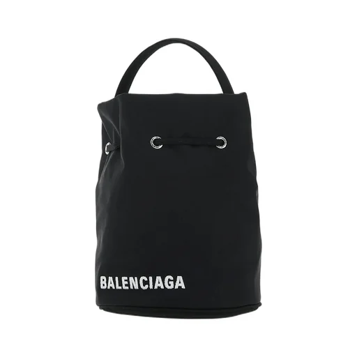 Wheel Logo Embroidered Nylon Xs Bucket Bag