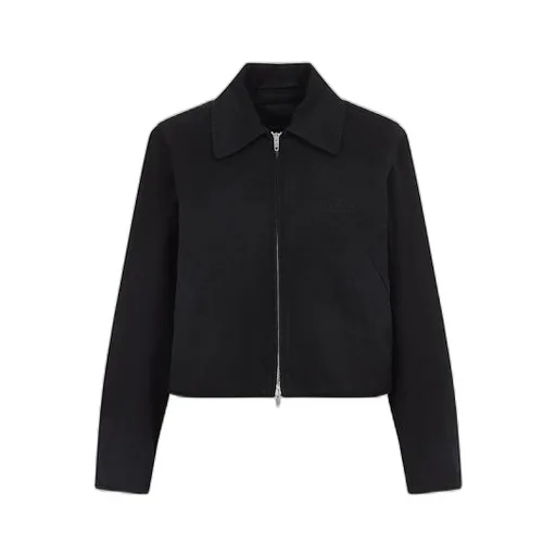 Logo Detail Cotton Zip-Up Jacket