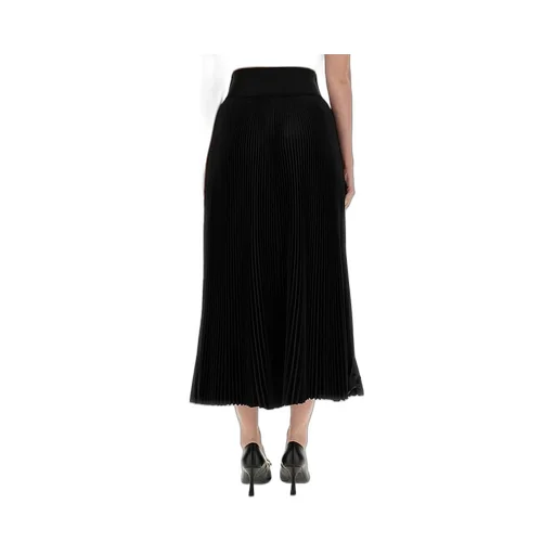Logo Detail Pleated Skirt