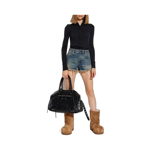 Distressed Washing Cotton Denim Shorts