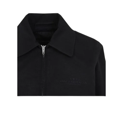 Logo Detail Cotton Zip-Up Jacket