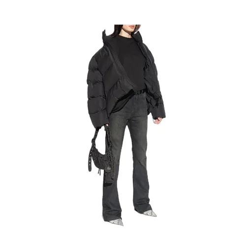 Sporty 3B Logo High Neck Padding Jacket