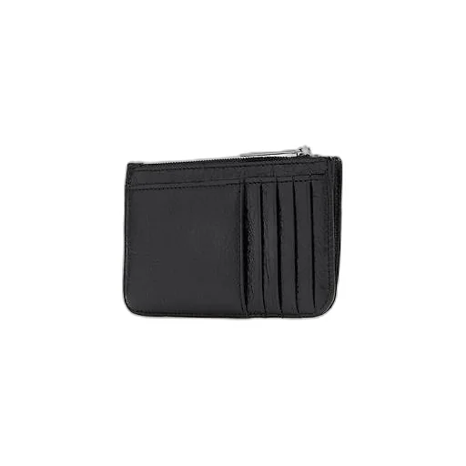 Bb Logo Leather Card Wallet
