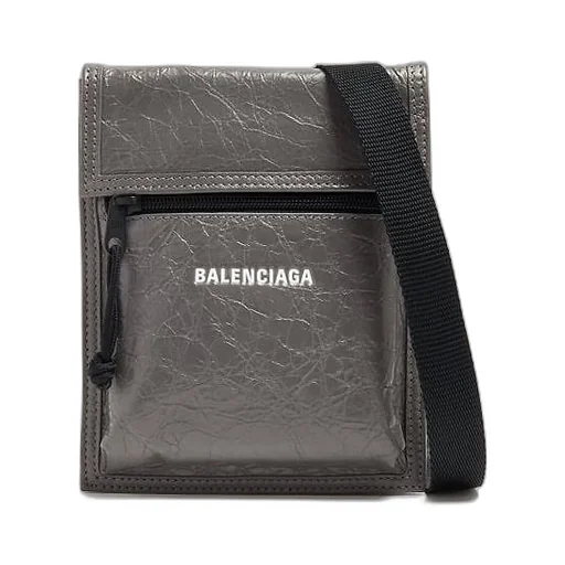 Explorer Crinkle Leather Small Crossbody Bag