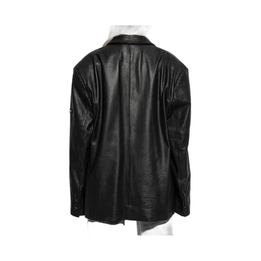 Overfit Single Leather Jacket