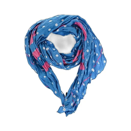 Dot Pattern Silk Muffler