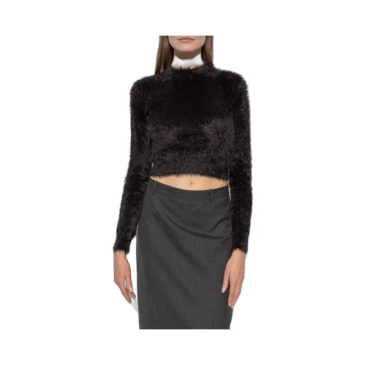 Crewneck Shearing Crop Knit