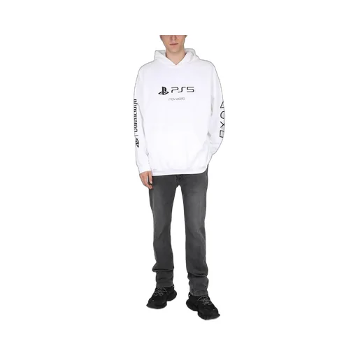 Logo Patch Straight Denim Pants