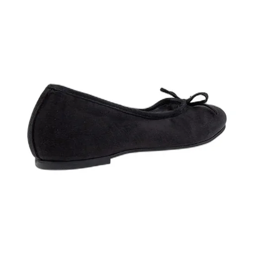 Zipper Detail Bow Flat Shoes