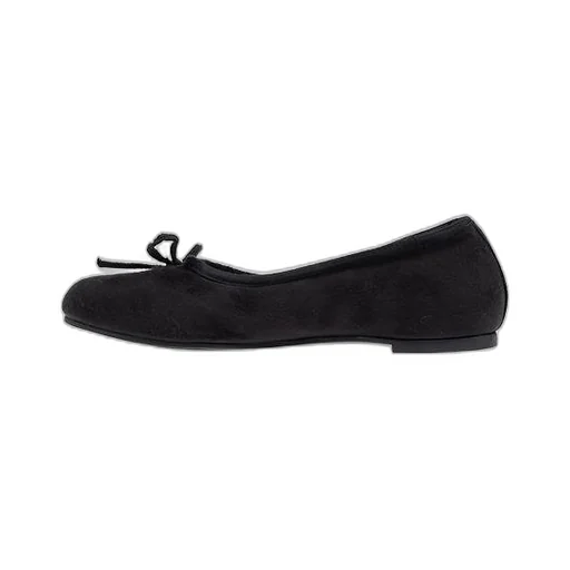 Zipper Detail Bow Flat Shoes