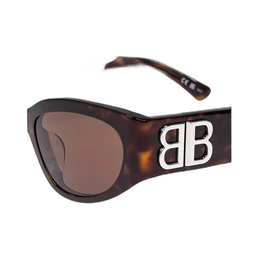 Bossy Bb Logo Temple Havana Sunglasses