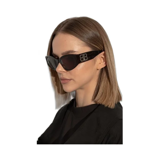 Bossy Bb Logo Temple Havana Sunglasses