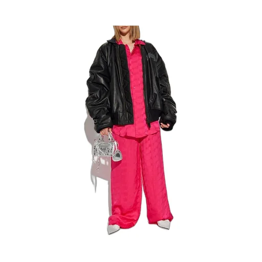 Allover Logo Loose Fit Banding Pants
