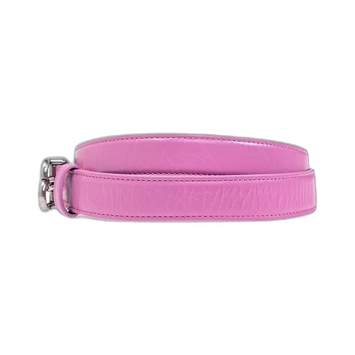 Logo Buckle Leather Belt