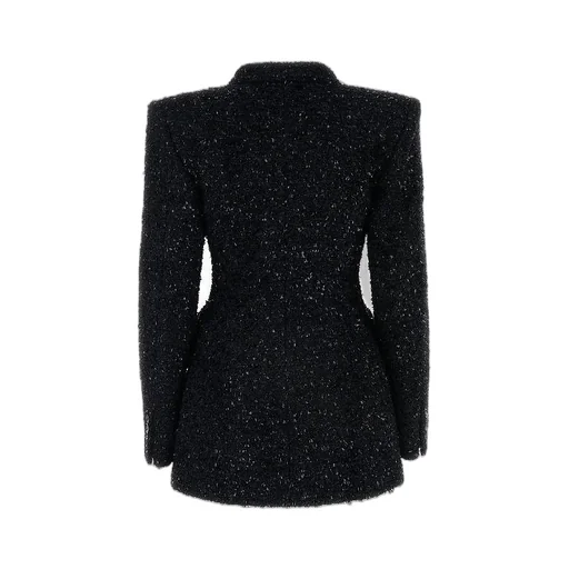 Wool Blend Bouclé Double Jacket