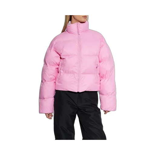 Logo Embroidered High-Neck Nylon Padding