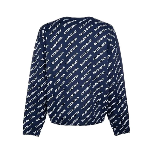 Allover Logo Cotton Wool Knit
