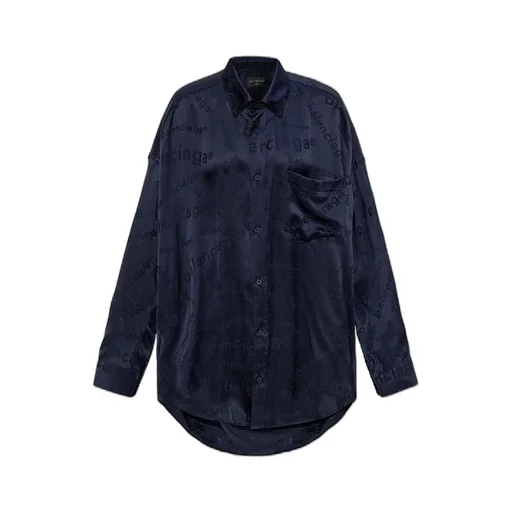 Allover Logo Silk Shirt