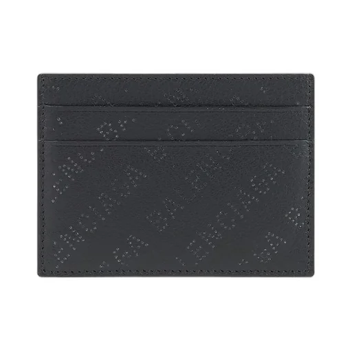 Logo Detail Leather Card Wallet