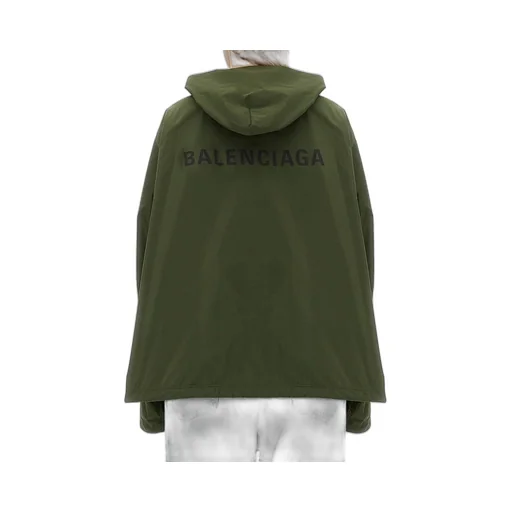 Back Logo Printing Hooded Jacket