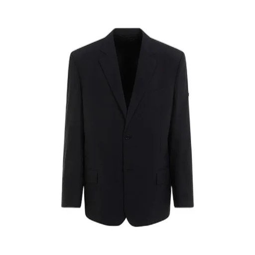 Logo Patch Nylon Single Jacket